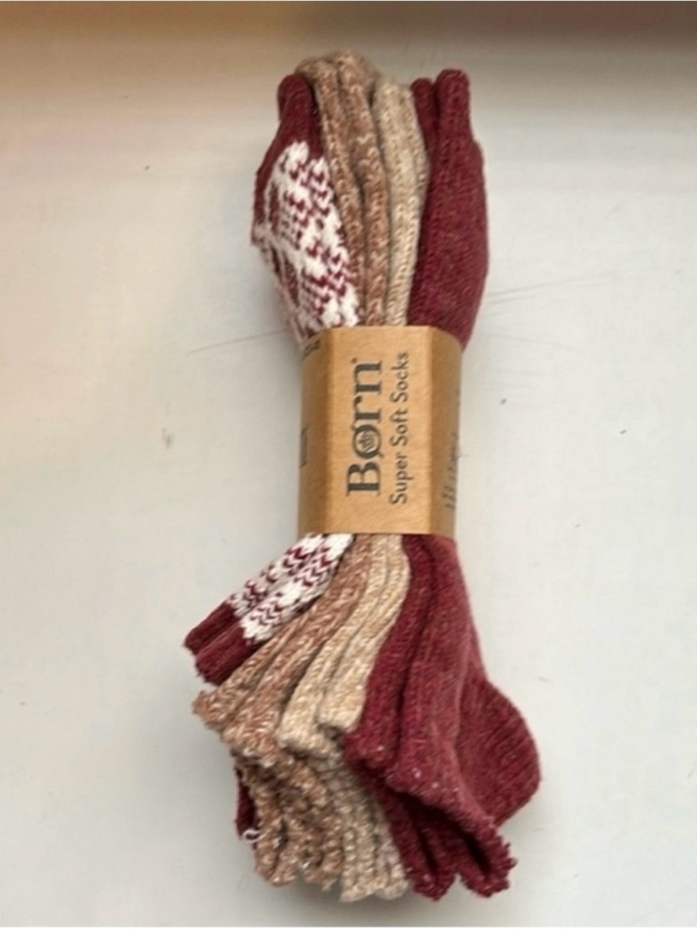 New Born Socks Women’s 4 Pair Burgundy & Brown Super Soft Casual Activewear Fall - Picture 5 of 12